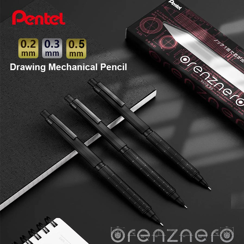 Pentel Pen Energel - 펜텔 프로페셔널 펜슬 ORENZNERO 0.2 |