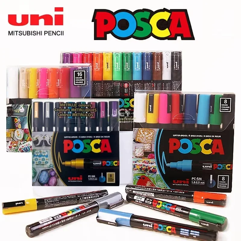 Copic Marker Classic - Uni Posca 아트 마커 세트 7/8/12/16
