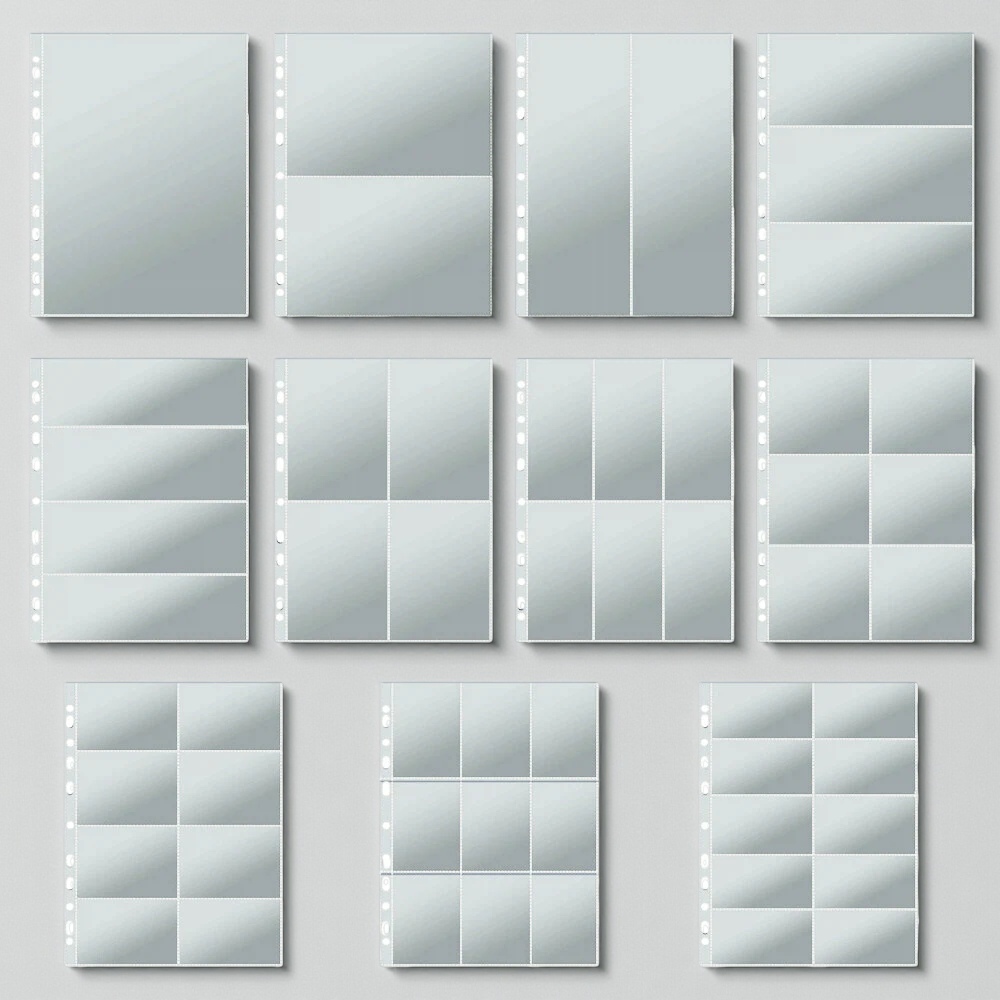 Binder A4 Lever - 11홀 A4 투명 사진 앨범 카드