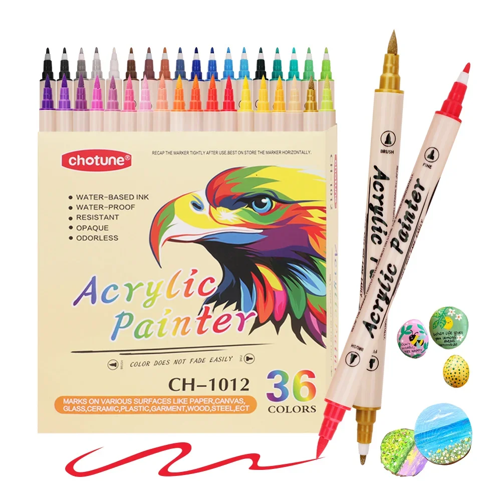 Copic Marker Classic - 12-36 색상 아크릴 페인트 마커 펜