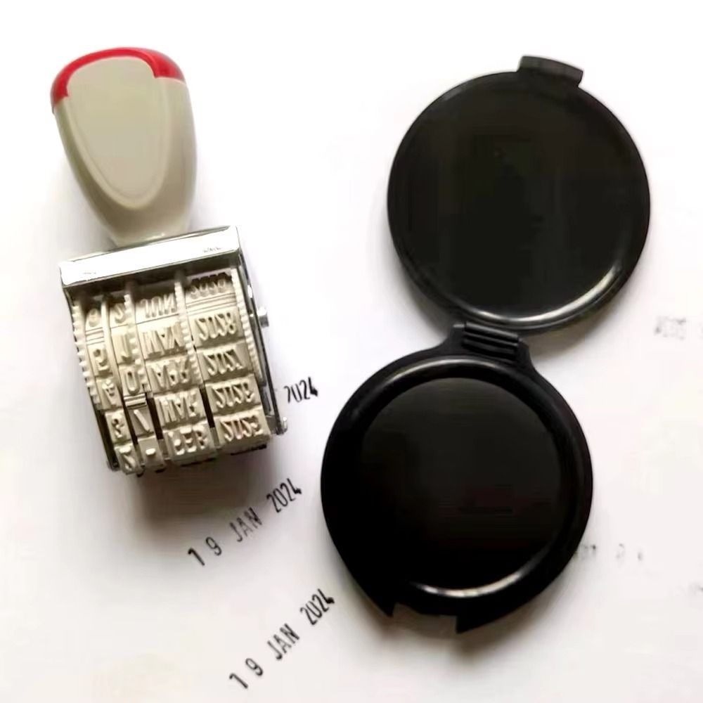 Rubber Date Stamp - 실용적인 디지털 날짜 휠 스탬프 조절