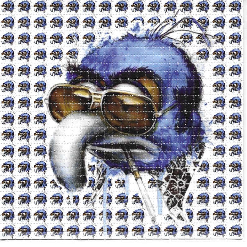 블루 버드 애니메이션 LSD 산성 무료 흡착지 아트 인 - Ink Blotter Paper 리뷰 및 가격