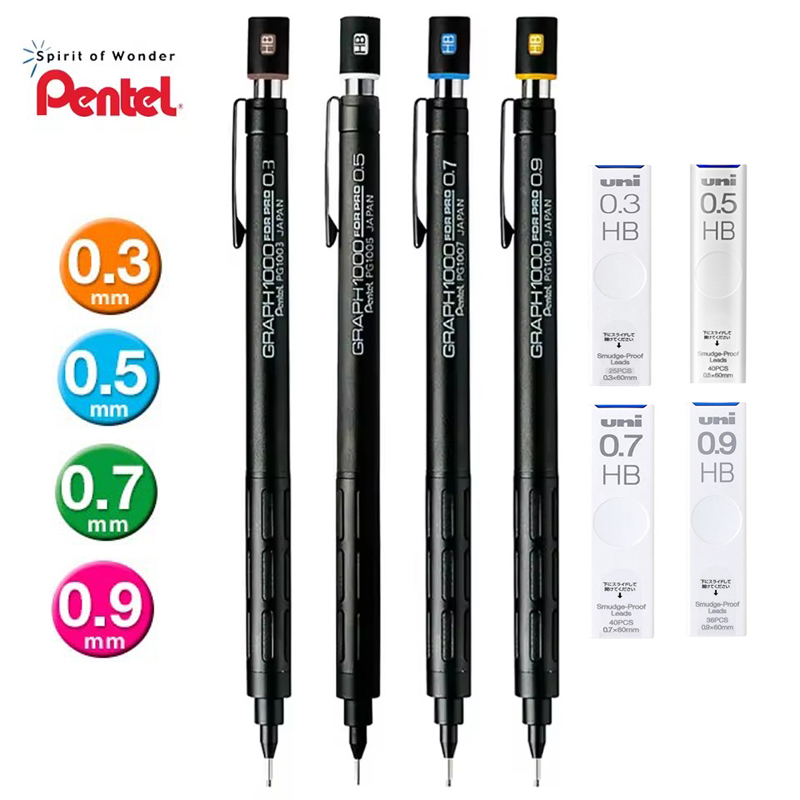 PRO Black 샤프 펜슬용 Pentel PG1000 - Mechanical Pencil 0.3 리뷰 및 가격