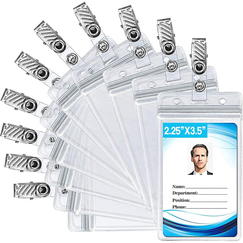 금속 배지 클립이 있는 ID 카드 홀더 – 작업 ID, - Index Card Holder 리뷰 및 가격