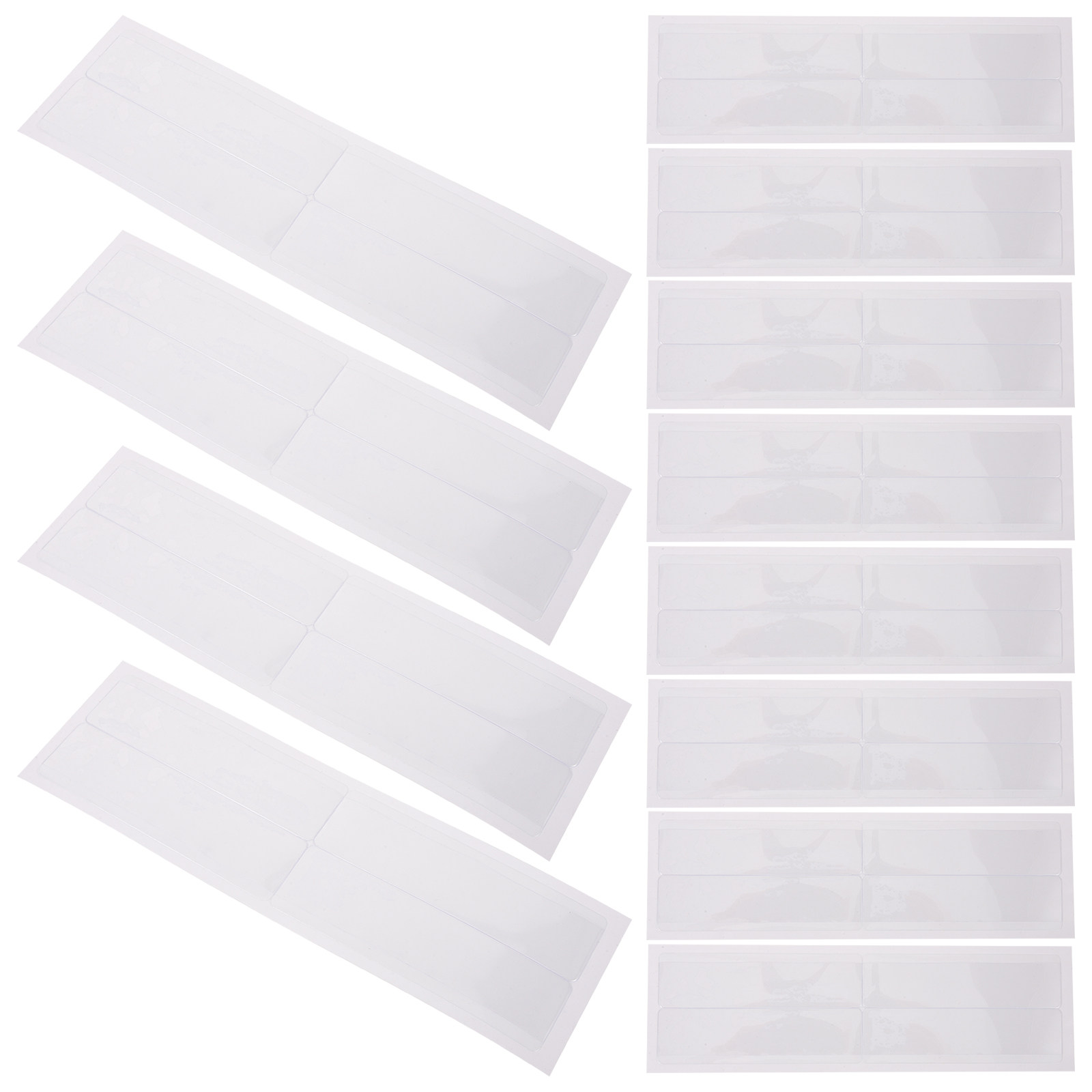 1세트 접착식 라벨 홀더 투명 플라스틱 슬리브 자가 접 - Index Card Holder 리뷰 및 가격