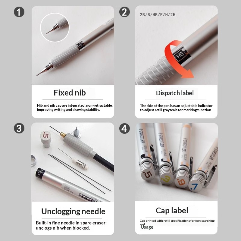 Staedtler 925 풀 메탈 드래프트 기계식 연필 - Mechanical Pencil 0.3 리뷰 및 가격