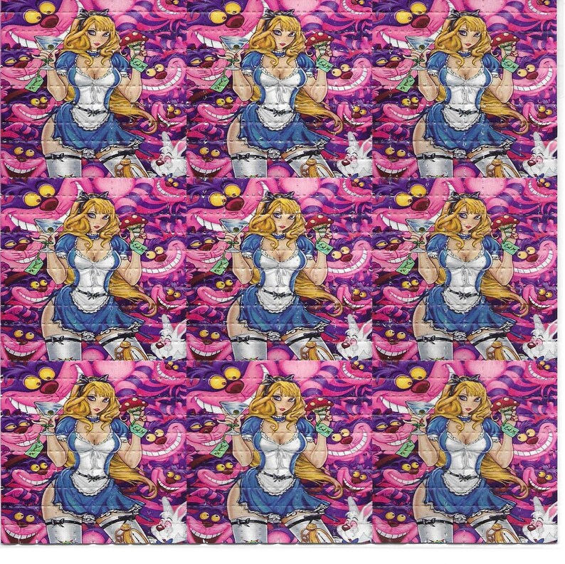 섹시한 앨리스 Psychedelic LSD Acid F - Ink Blotter Paper 리뷰 및 가격
