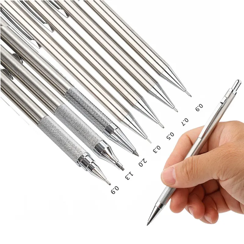 풀 메탈 샤프 펜슬 세트 0.3 0.5 0.7 0.9  - Mechanical Pencil 0.3 리뷰 및 가격