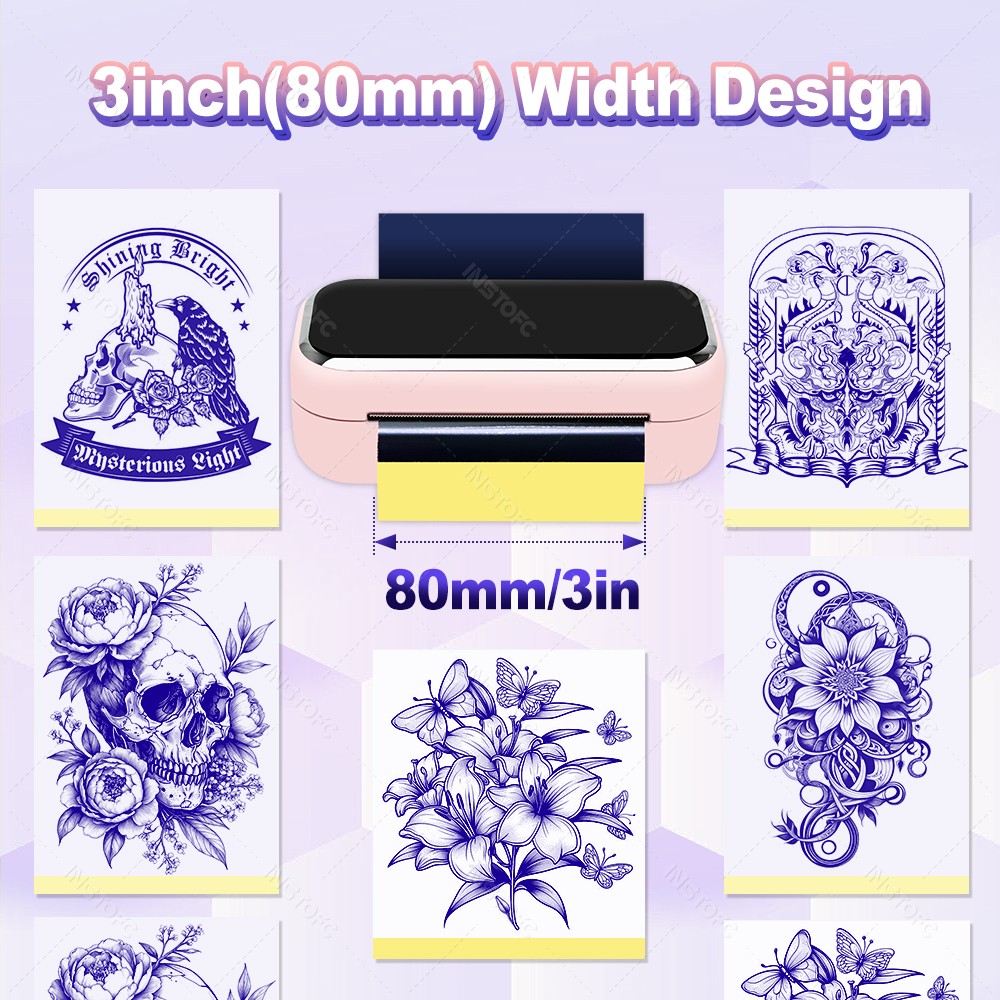 미니 타투 스텐실 프린터 AIMO MR3 80mm 무선 - Ink Blotter Paper 리뷰 및 가격