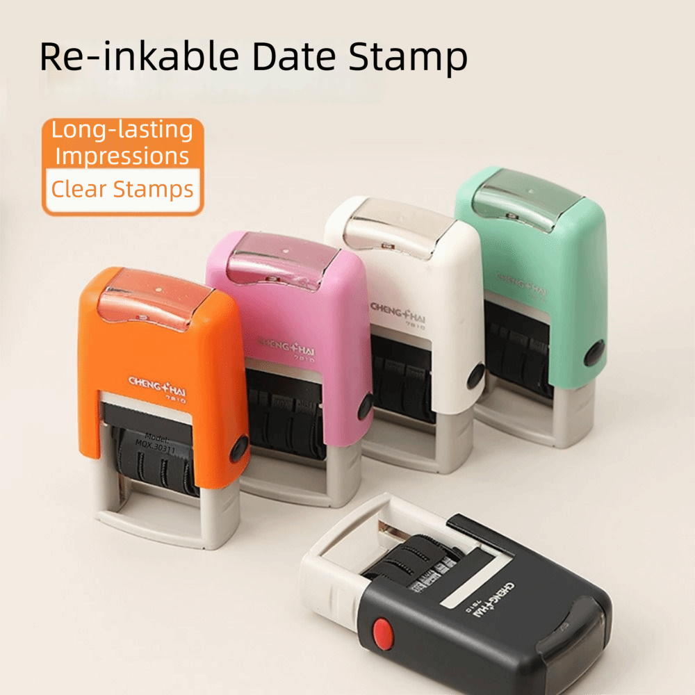 자동 잉크 리턴 날-월-연 데이터 스탬프 영어 버전 조 - Rubber Date Stamp 리뷰 및 가격