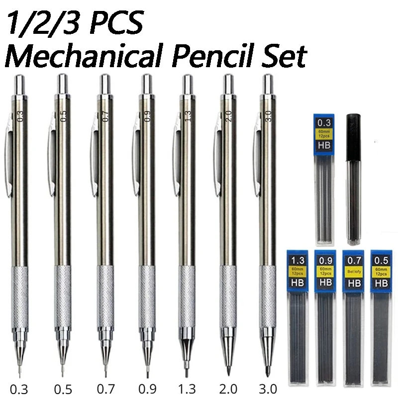 1/2/3 PCS 금속 드로잉 연필 0.3 0.5 0. - Mechanical Pencil 0.3 리뷰 및 가격