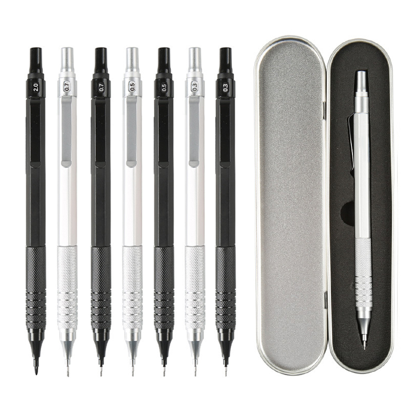 고품질 금속 기계식 연필 세트 (심 리필 포함) 드래프 - Mechanical Pencil 0.3 리뷰 및 가격